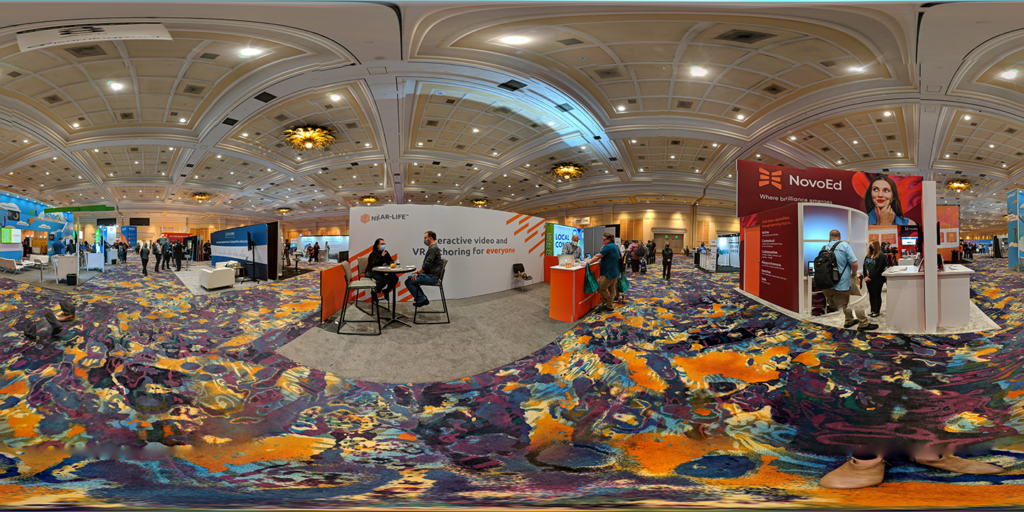 A 360 view of the Near-Life stand at DevLearn 2021