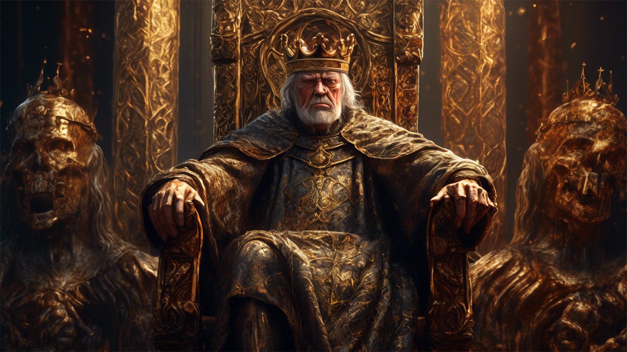 AI generated image of King John